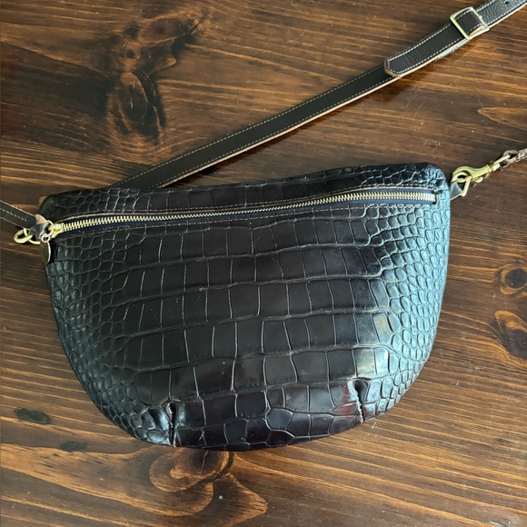 Clare V Brown Croc Grande Fanny - Picture 5 of 16